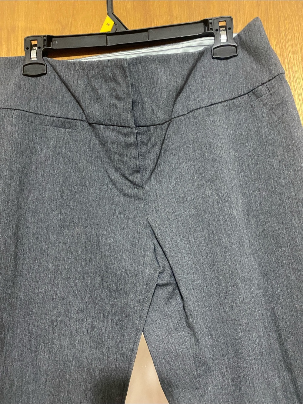 Women's Gray button On Ponte Pants